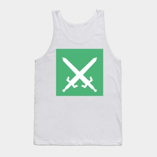 Crossed Swords green Tank Top